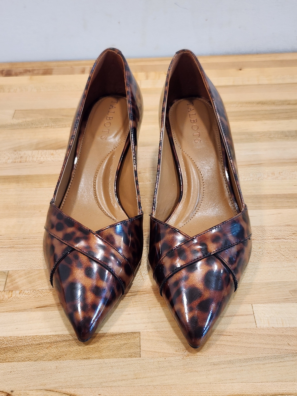 Talbots Erica Tort Patent Kitten Heel Pumps Size 5.5